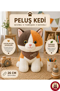 giffy Oyuncak Peluş Kedi Köpek 26 CM Uyku ve Oyun Arkadaşı Yumuşak
