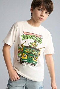 Defacto Nınja Turtles-Retro New Regular Fıt Bisiklet Yaka Kısa