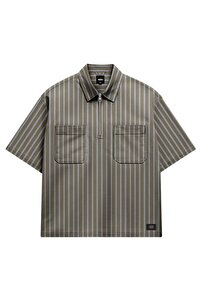 Vans 000T7NGD21-R Cropped Zip Ss Woven Erkek T-Shirt Antrasit