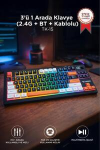 Torima Çoklu Bağlantılı RGB Işıklı Q Klavye TK15 Siyah - Fiyatı