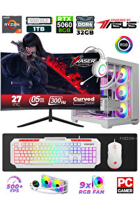 Xaser Sword X55 Ryzen 7 5700X 32GB 1TB M.2 SSD 8GB RTX5060 27