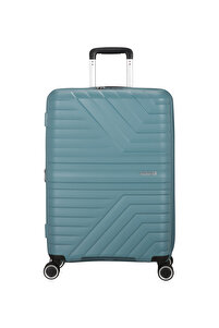 American Tourister Mavi Çekçekli Sert Valiz FLYTWIST-SPINNER 67/24