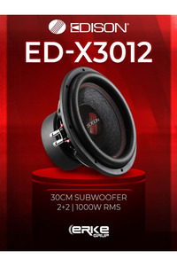 Edison ED-X3012 30CM 3000W Oto Subwoofer Bass Hoparlör 1000 RMS