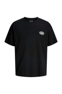 Jack & Jones Siyah Erkek Regular Fit Logo Baskılı T-Shirt 12298480