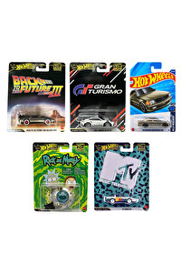 HOT WHEELS Premium Pop Culture HXD63 4'lü Set+Uzun Kart Mercedes