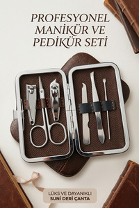 MIKIMOTO ケースセット　パールケアキット付き monalisatoka Lüks 6 Parça Profesyonel Manikür ve Pedikür Seti