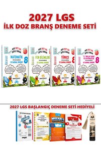 SİNAN KUZUCU YAYINLARI 8. SINIF LGS İLK DOZ BRANŞ DENEME SETİ 2027