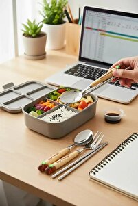 Miniso Capybara Çatal Kaşık Chopstick Seti – Sevimli Karakterli