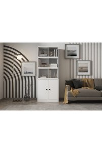Vivense ZARA MATRİX DİKEY KONSOL KİTAPLIK KAPAKLI KORİDOR VE SALON