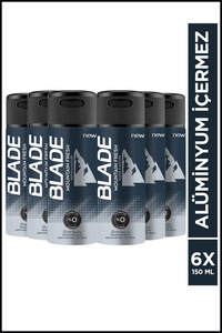 Blade Mountain Fresh Erkek Alüminyumsuz Deodorant 6x150ml Hızlı