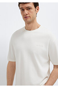 Mavi Black Ekru Basic Tişört Loose Fit / Bol Rahat Kesim 0612645
