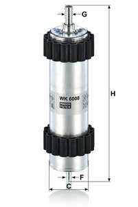 Imaginea produsului asociat Mann Filter Filtre combustibil auto
