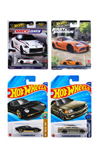 HOT WHEELS Premium 2'li Set+Uzun Kart 2'li Set Mercedes-Benz 560