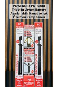 L80MA215 レターパックライト　帯付８０枚 powerdex PD-8000 Tripodlu Kamp Feneri Şarjlı LED Işıldak