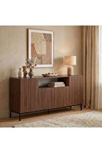 Rani Mobilya Rani Home Konsol Milano Ceviz - Siyah 160 Cm GD-5774