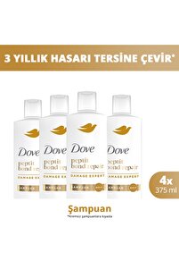 Dove Şampuan Peptit Bond Repair 375 ml x4 - Fiyatı, Yorumları