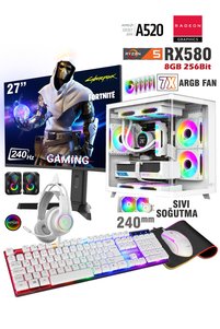 Zeiron Stinger X55 White Ryzen 5 5500 32GB RAM 1TB SSD RX580 8GB