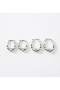 Related product image Siya Silver Steel Earrings