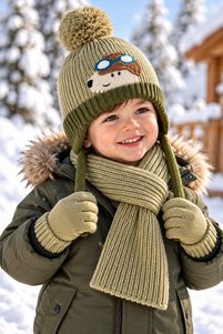 Related product image MİNİKO KİDS Scarf Beanie Gloves Set