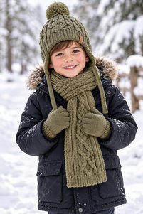 Related product image MİNİKO KİDS Scarf Beanie Gloves Set
