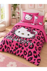 صورة المنتج ذات الصلة Hello Kitty أطقم لحاف فردي