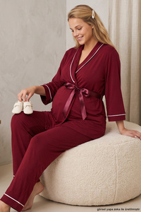 Related product image Siyah İnci Maternity Pajama Sets