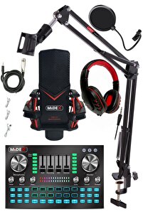 Midex Gmx-1 Diamond Set Condenser Mikrofon Ses Kartı Kulaklık