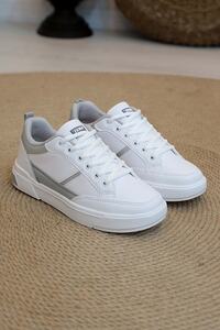 Jump 27792 Unisex Beyaz Düz Taban Ortopedi Sneakers Günlük Spor