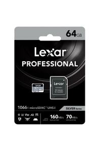 Lexar 64gb 1066x Microsdxc Uhs-ı U3 V30 A2 C10 4k Uhd 160m Hafıza