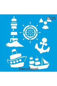 صورة المنتج ذات الصلة StencilSepeti أوراق وأقلام فنية
