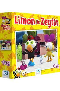 CA Games Limon ile Zeytin Lisanslı 60 Parça 34x24cm Çocuk Puzzle