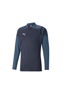 ＊imane＊ポワージュ ブルー 2点セット Puma Teamcup Training 1/4 Zip Top Erkek Futbol Uzun Kollu