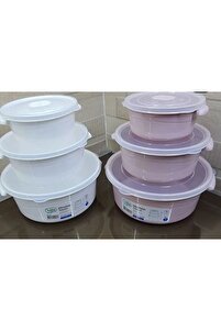 HOBBY LİFE Gree Home Mikrodalga Yuvarlak Tencere Saklama Kabı