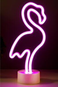 DEMPOWER Dp-87 Dekoratif Flamingo Neon Led Işıklı Gece Lambası