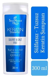 Seed Natural Herbs Sülfatsız Tuz Içermez Keratin Şampuan 300 ml