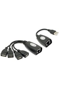 Alfais 4406 4 Port Cat Rj45 Usb Hub Ek Uzatma Extender (50 Metre