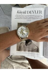 ÇENÇEN Gold Kordon Beyaz Gold Kadran Dıesel Model Iki Renk Erkek