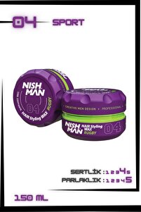 NISHMAN 04 Saç Şekillendirici Ultra Sert Parlak Wax 150 Ml