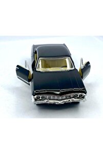 Kinsmart Çek Bırak 1967 Chevrolet Impala ( Siyah ) 1:36 Oyuncak