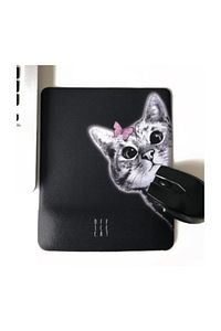 Bilek Destekli Mouse Pad Siyah Meraklı Kedi ürün fotoğrafı