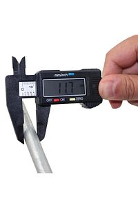 Kumpas Dijital LCD Ekran Karbon Fiber Hassas 150MM Kalınlık Ölçer ürün fotoğrafı