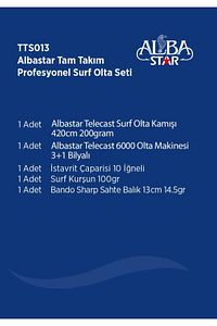 Tam Takım Profesyonel Surf Olta Seti Tts013 Standart 420cm ürün fotoğrafı