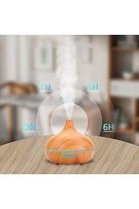 550 ml Hava Nemlendirici Buhar Makinesi Ultrasonik Aroma Difüzör Oda Nemlendirici Işıklı Koyu ürün fotoğrafı