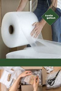 A Kalite Balonlu Eşya Koruma Naylon Patpat 100cmx 50 M Pat Pat - Ambalaj Pıtpıt 50 m2 30gr ürün fotoğrafı
