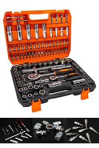 108 Pcs Crv Çeliği Profesyonel Parlak Lokma Takımı 1/2-1/4 (108 Parça) ürün fotoğrafı