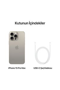 iPhone 15 Pro Max 1 TB Natürel Titanyum ürün fotoğrafı