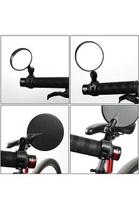 2 ADET Geniş Açı Bisiklet -Scooter Gidon Aynası - Dikiz Aynası Bisiklet Aksesuarı Bisiklet Ayna ürün fotoğrafı