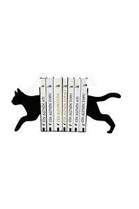 Kedi Figürlü Dekoratif Metal Kitap Tutucu, Kitap Desteği ürün fotoğrafı