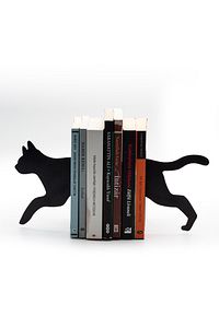 Kedi Figürlü Dekoratif Metal Kitap Tutucu, Kitap Desteği ürün fotoğrafı