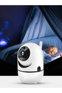 Mini Akıllı Kamera 360° Wifi Bebek Video Gözetim 2 Yönlü Ses Aktarım Gece Görüşlü Güvenlik Sistemi ürün fotoğrafı